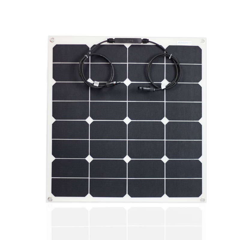 ODM OEM 12V 50W small ETFE flexible solar panel mono PV module for solar light charger 