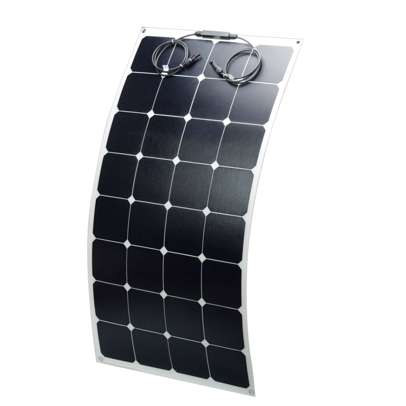 eGo S120W semi flexible solar panel 24.4% SunPower cell for boat yacht balcony solar system rv roof caravan trailer camp outdoor mobile solar system