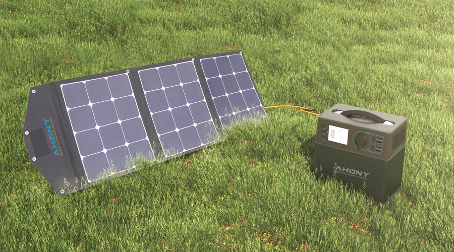 12v folding solar kits with portable solar generator