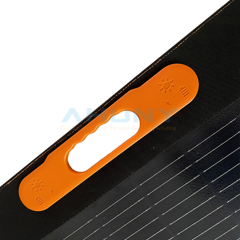 New magnetic handle 170w foldable solar kit for for Power Station Generator 12V 24V Flexible Foldable Solar Panel Kit Lightweight High-Efficiency Solar Charger Power Backup for Outdoor Van Camper