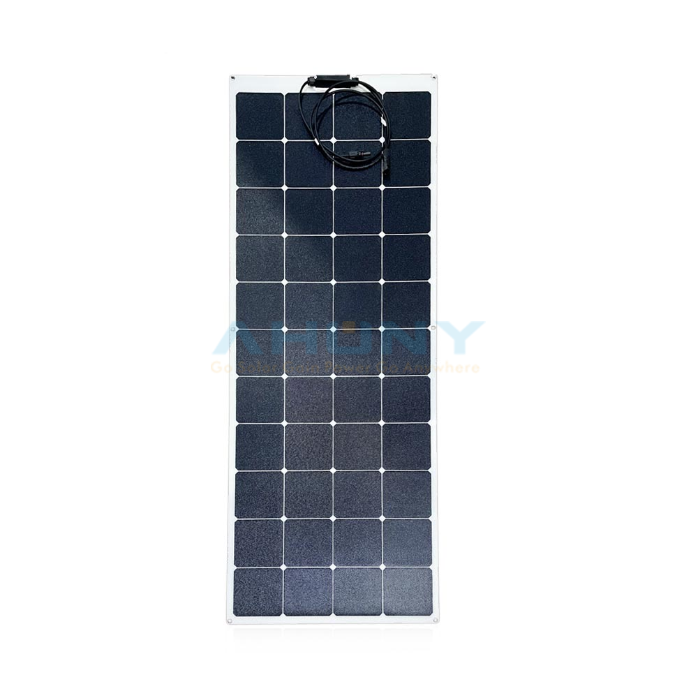 custom panel solar flexible 170w thin light film bendable back contact sunpower cell for camping rv marine outdoor application
