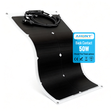 50w Back Contact Solar Panels Flexible Solar Panels High Efficiency Lightweight Bendable BC Cell Technology for Industrial IoT Remote Monitoring