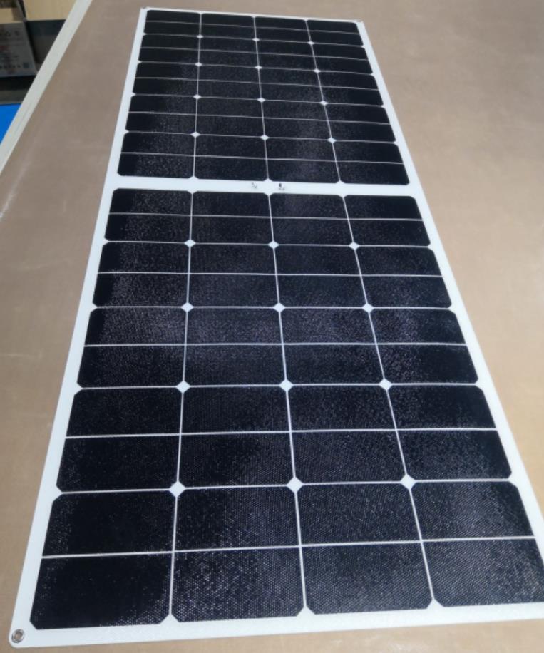 Half cut semi flexible solar panel