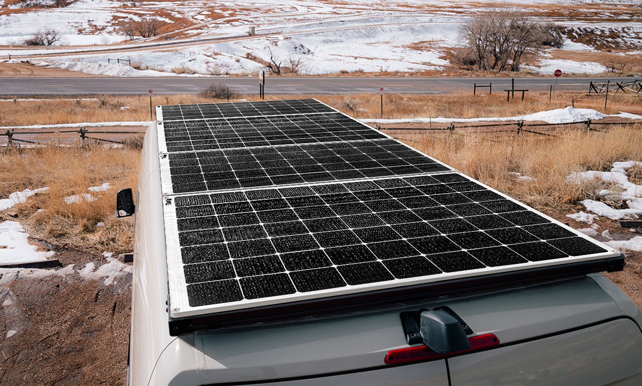 eMarvel semi rigid solar module for motor home