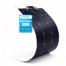 180w panel solar flexible hpbc Soft thin fim Flexible Solar Panels Modules Production for RV living marine applications non-load-bearing roofs Industry producer factory