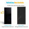 100w back contact solar panels aesthetics high efficiency cell pv module Shade tolerant Anti-hotspot density for Luxury residential houses roof BIPV IoT smart city cabin rv yacht