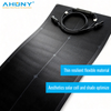 Full Black 100w Back Contact Narrow Slim Flexible Solar Panel Monocrystalline for Battery Charging ETFE Lightweight with MC4 for RV Marine Boat Camper Van Trailer Off-Grid Power
