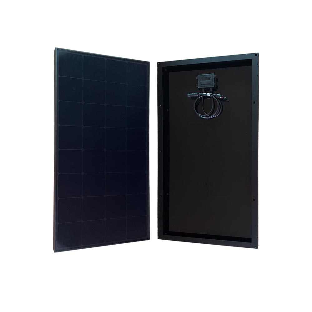120w black solar panel