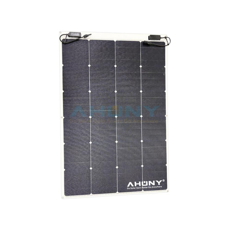 Back Contact Cell Flexible Solar Panels 200W ETFE Lightweight Thin Film for RV Boat Car Roof Balcony Camping High Efficient Bendable Walkable Solar Kit with Battery