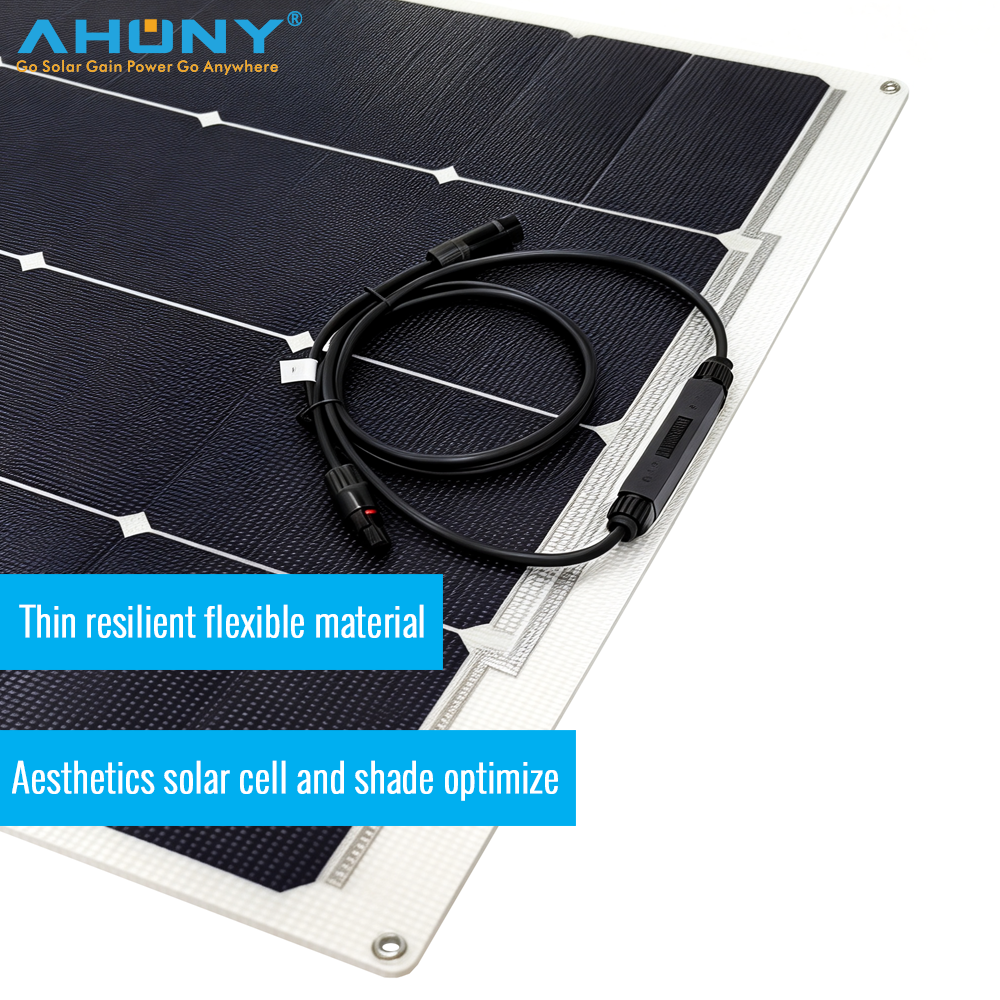 200w 205w solar panels flexible black PV Modules ETFE OEM manufacturer for retailer balcony rv boat marine home roof warehouse swiming pool greenhouse