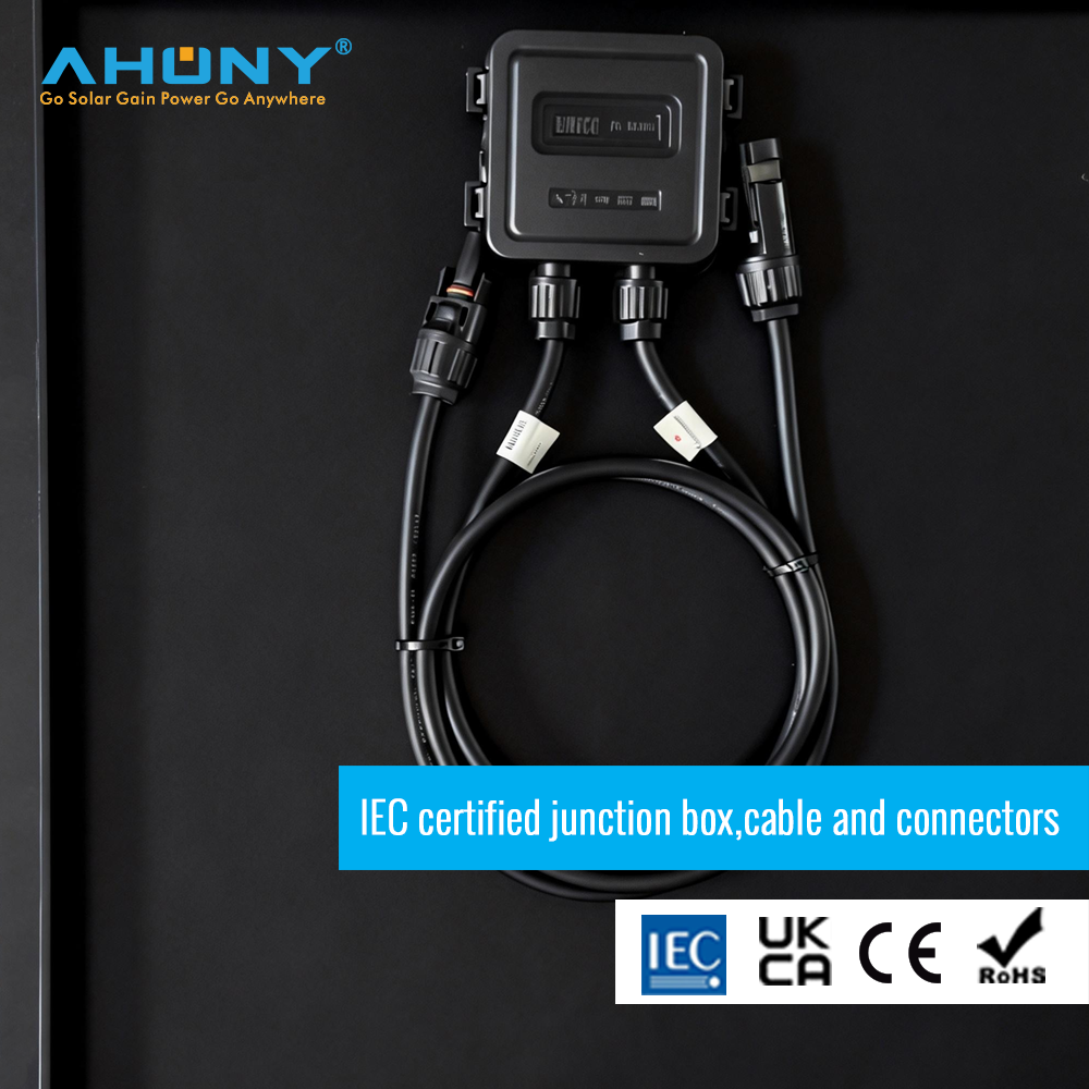 100w back contact solar panels aesthetics high efficiency cell pv module Shade tolerant Anti-hotspot density for Luxury residential houses roof BIPV IoT smart city cabin rv yacht