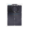 ETFE Flexible Monocrystalline Solar Panels 50W for Boat RV Camper Car Roof Balcony Motorhome Golf Cart Camping High Efficient Lightweight Thin Film Bendable PV Module Kit Sys