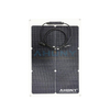 ETFE Flexible Monocrystalline Solar Panels 50W for Boat RV Camper Car Roof Balcony Motorhome Golf Cart Camping High Efficient Lightweight Thin Film Bendable PV Module Kit Sys